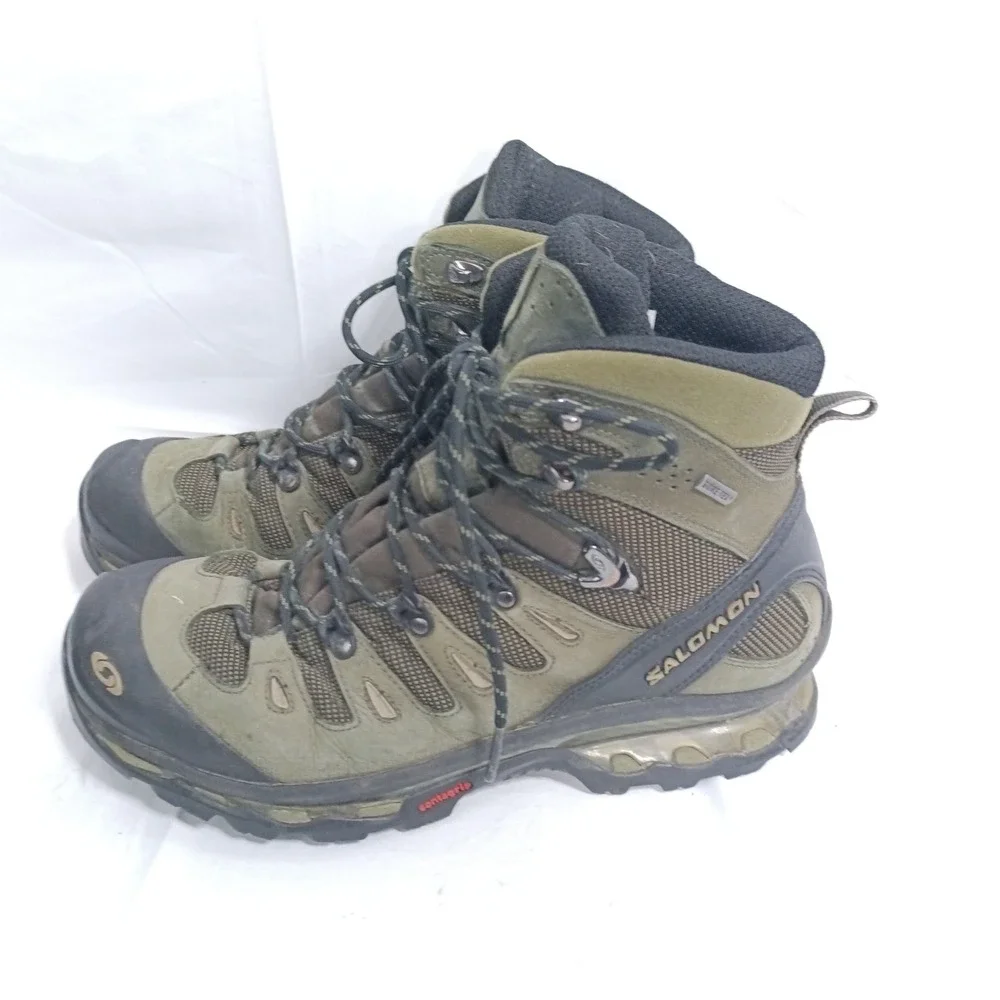 Salomon Quest 4D GTX Mens Hiking Boots Olive Green Gore-Tex US 9.5 ART 128653 s8